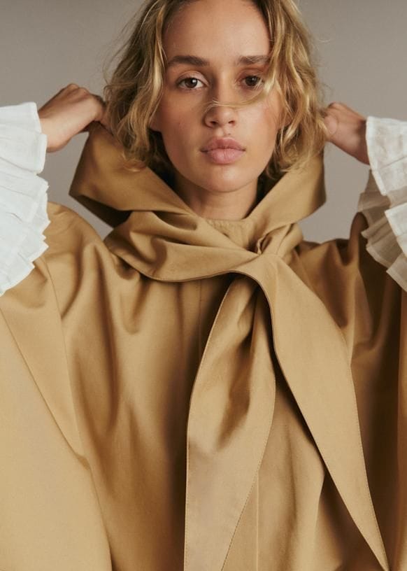 Gabrio Coat - Chocolate - Organic cotton - organic textile - Sézane
