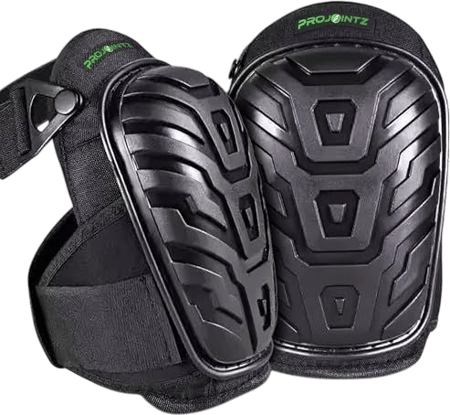 ProJointz Gel Knee Pads for Work – Heavy Duty Construction Knee Pads With Foam Cushioning - Adjustable, Comfortable Fit For Flooring, Roofing, Gardening
