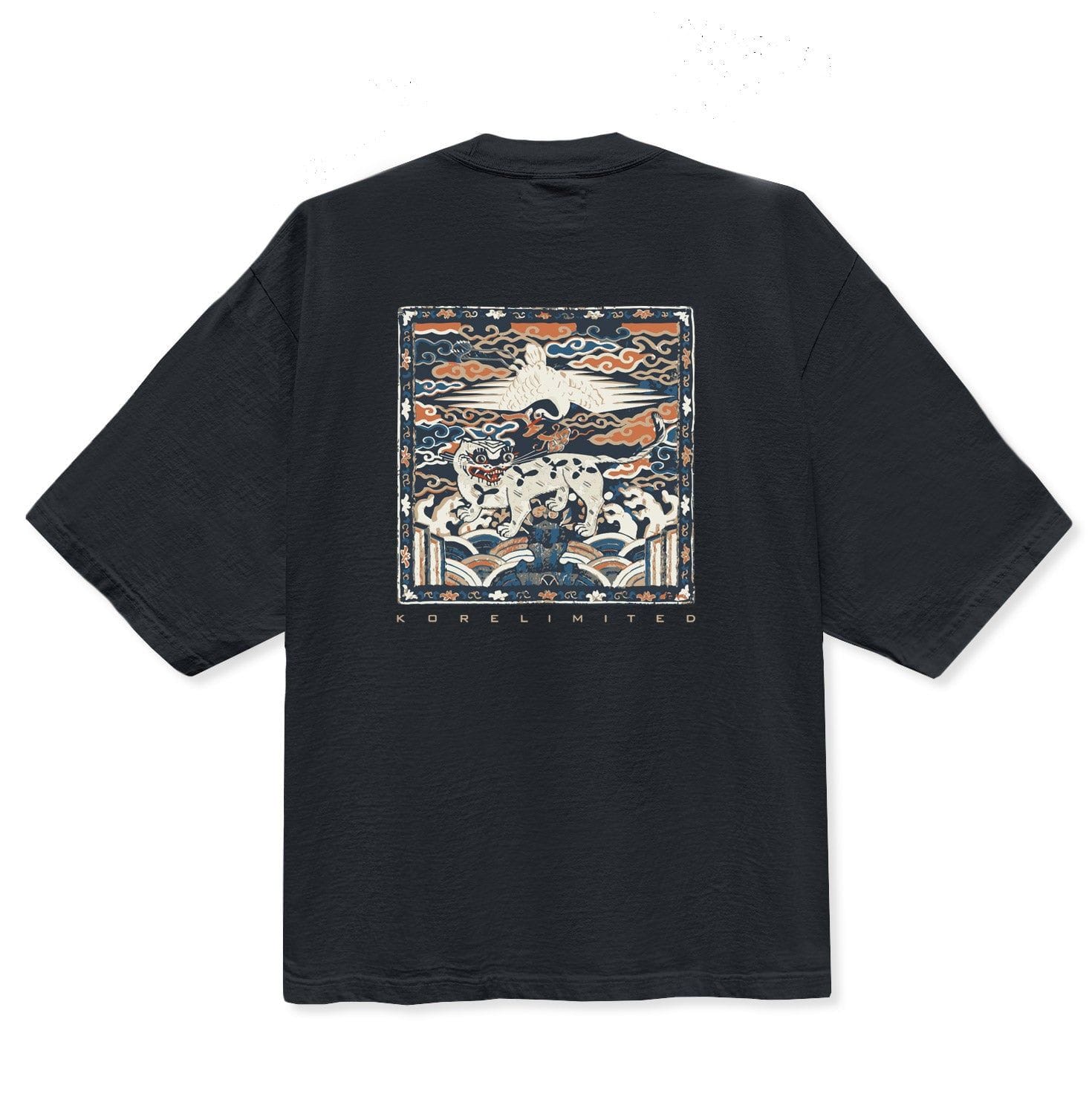 kore limited | crane and tiger tradition tee (vintage black)