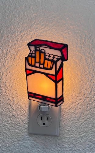 Marlboro Stained Glass Night Light