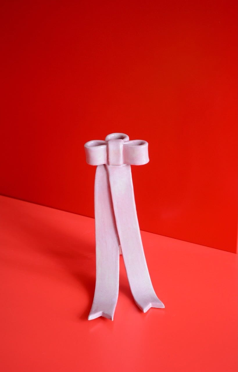 Maryam Keyhani Ceramic Hand Shaped Candle Holder - Pink