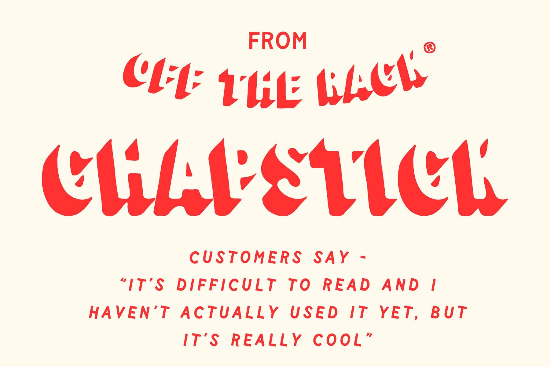 Chapstick font