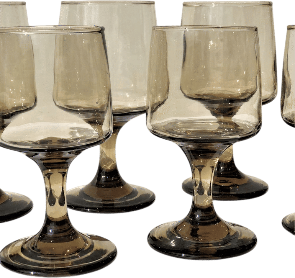 Vintage cocktail glasses as housewarming gift