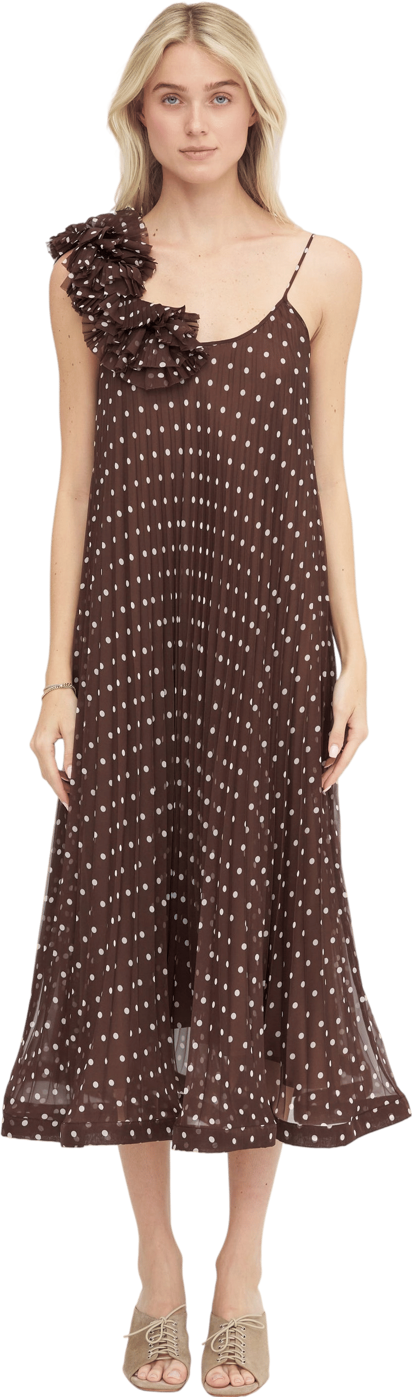 Dots Dress, Fantasia Marrone
