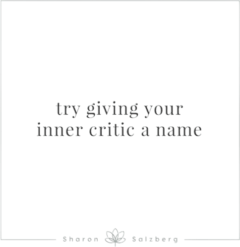 Give the Nasty Voice in Your Head a Name + Persona
