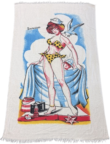 Vintage St. Mary's Funny Tennessee Beach Towel