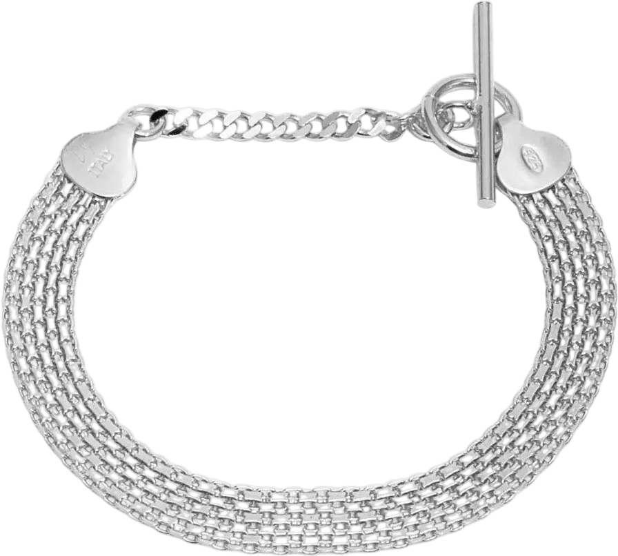 Loren Stewart Sterling Silver Chainmail Bracelet