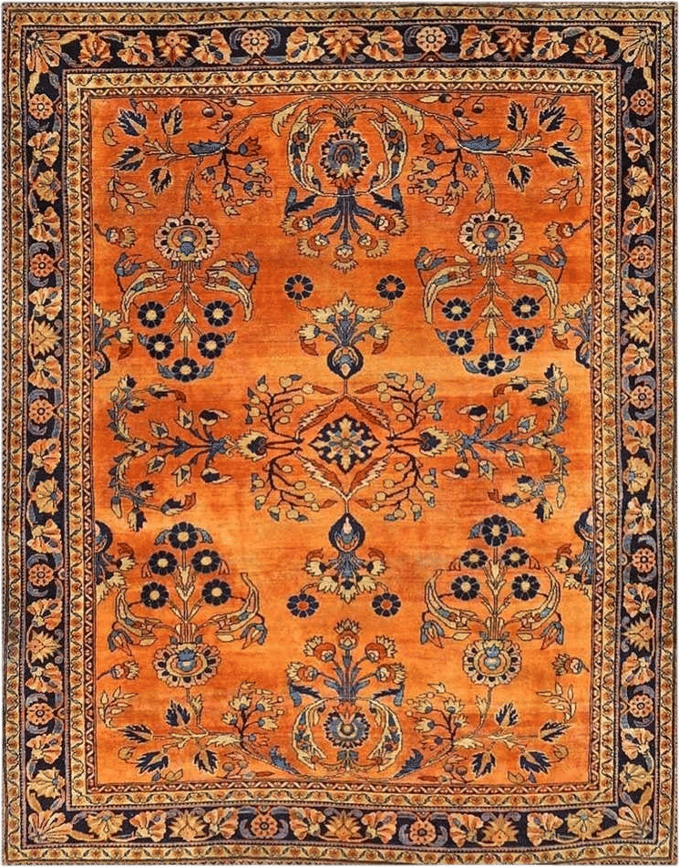 Antique Persian Lilihan Rug (1920s)