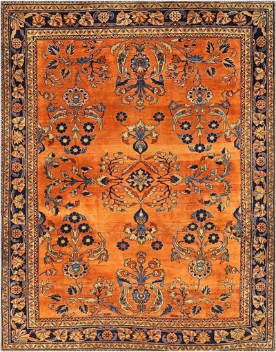 Antique Persian Lilihan Rug (1920s)