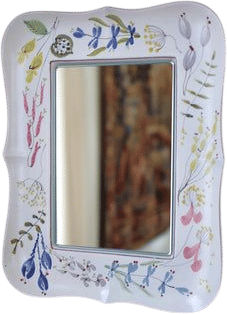 Faience ceramic mirror by Stig Lindberg