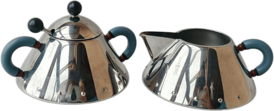 Vintage Alessi Michael Graves Sugar + Creamer Set