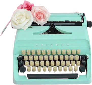 A vintage typewriter for guests