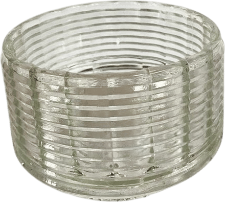 Vintage Clear Ribbed Glass Round Bowl Beehive Texture Decorative Bowl, Planter - Etsy