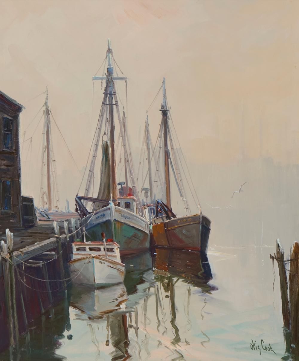 Otis Cook oil on canvas painting