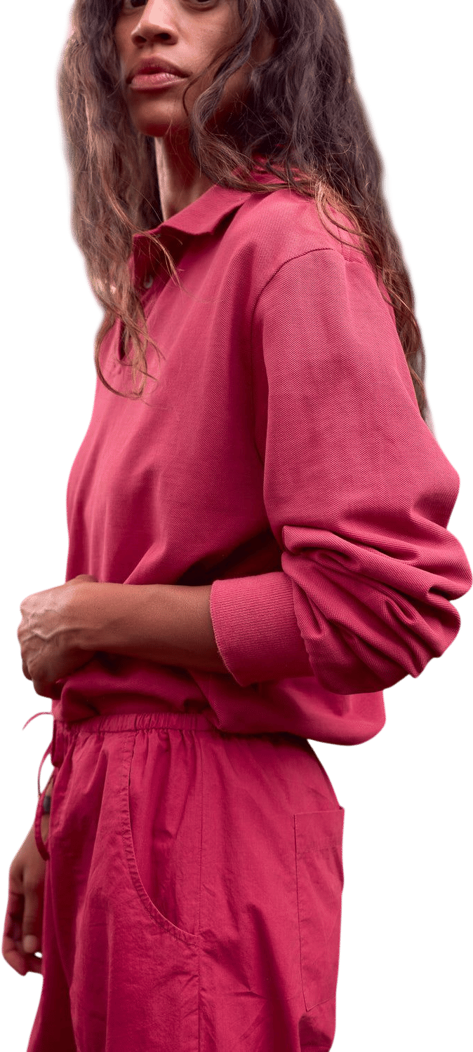 DONNI. The Pique Longsleeve Polo