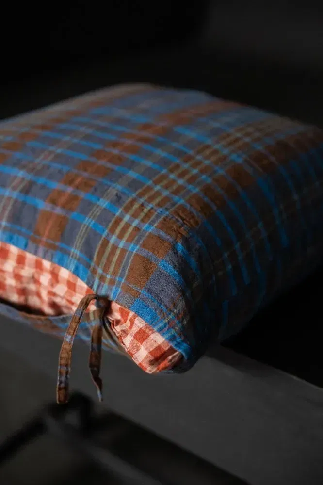 Laundered Linen Peekaboo Cushion Cover