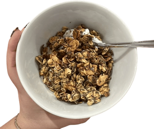 orange and cardamom granola!