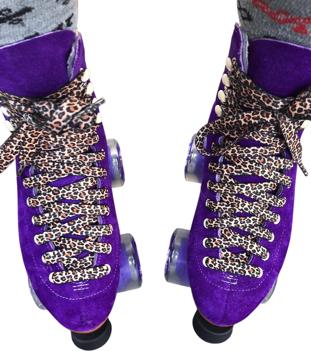 cheetah print laces