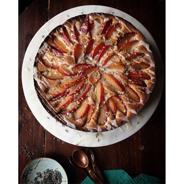 Apricot Walnut And Lavender Cake