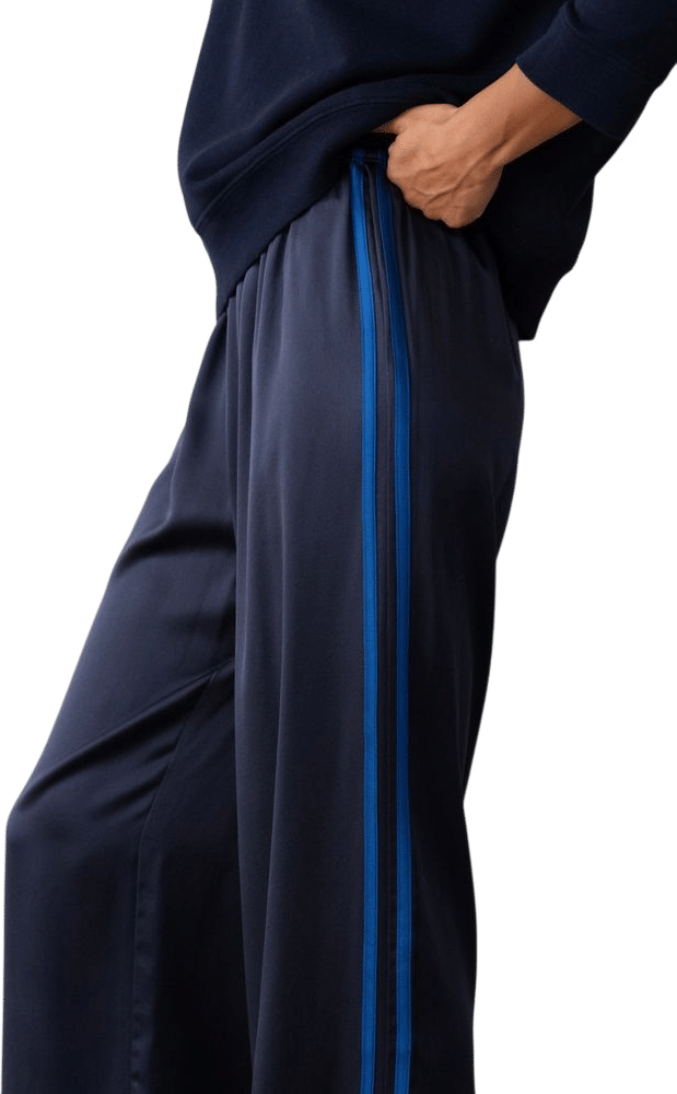 The Silk Stripe Simple Pant