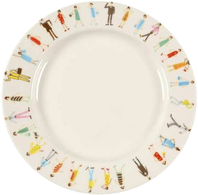 People Pattern Plate
