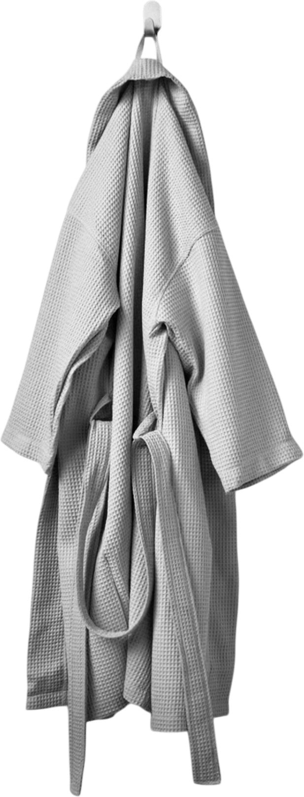 A cotton bathrobe