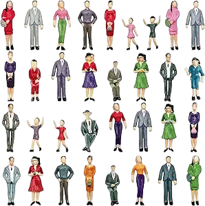 People Figurines Mini Trains Architectural