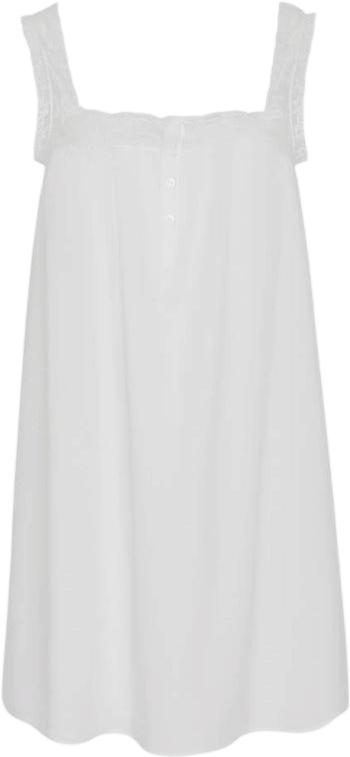 Cou Cou Intimates The Fleur Mini: White Cotton Voile