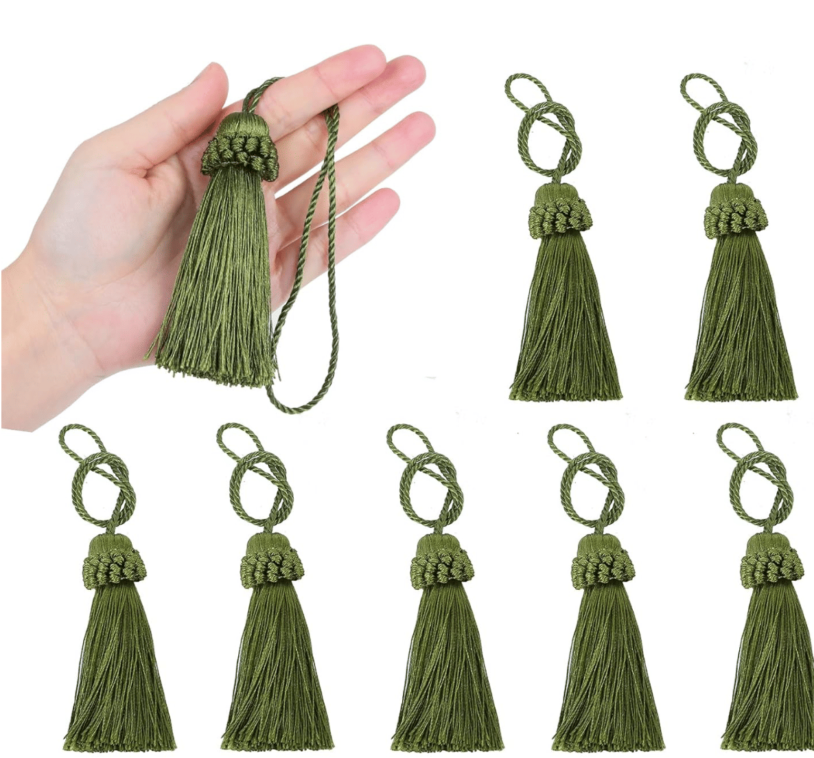 Green decor Tassels