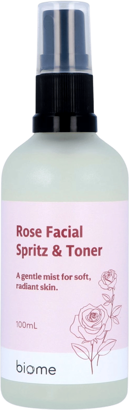 biome rose facial spritz and toner