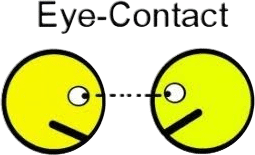 making eye contact with a sibling when another family member does something familiar and ridiculous