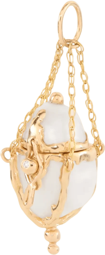 Pearl and Diamond Urn Pendant