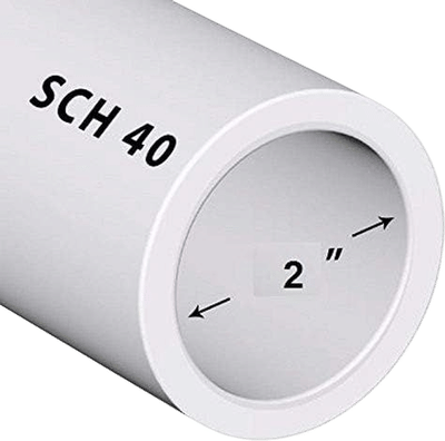Ventral PVC Pipe Schedule 40 2-Inch (4 FT)
