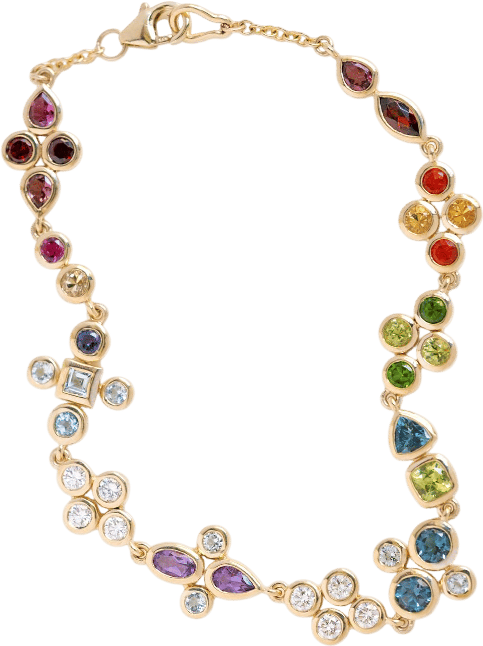 Gemstone Collage Bracelet for Courtney