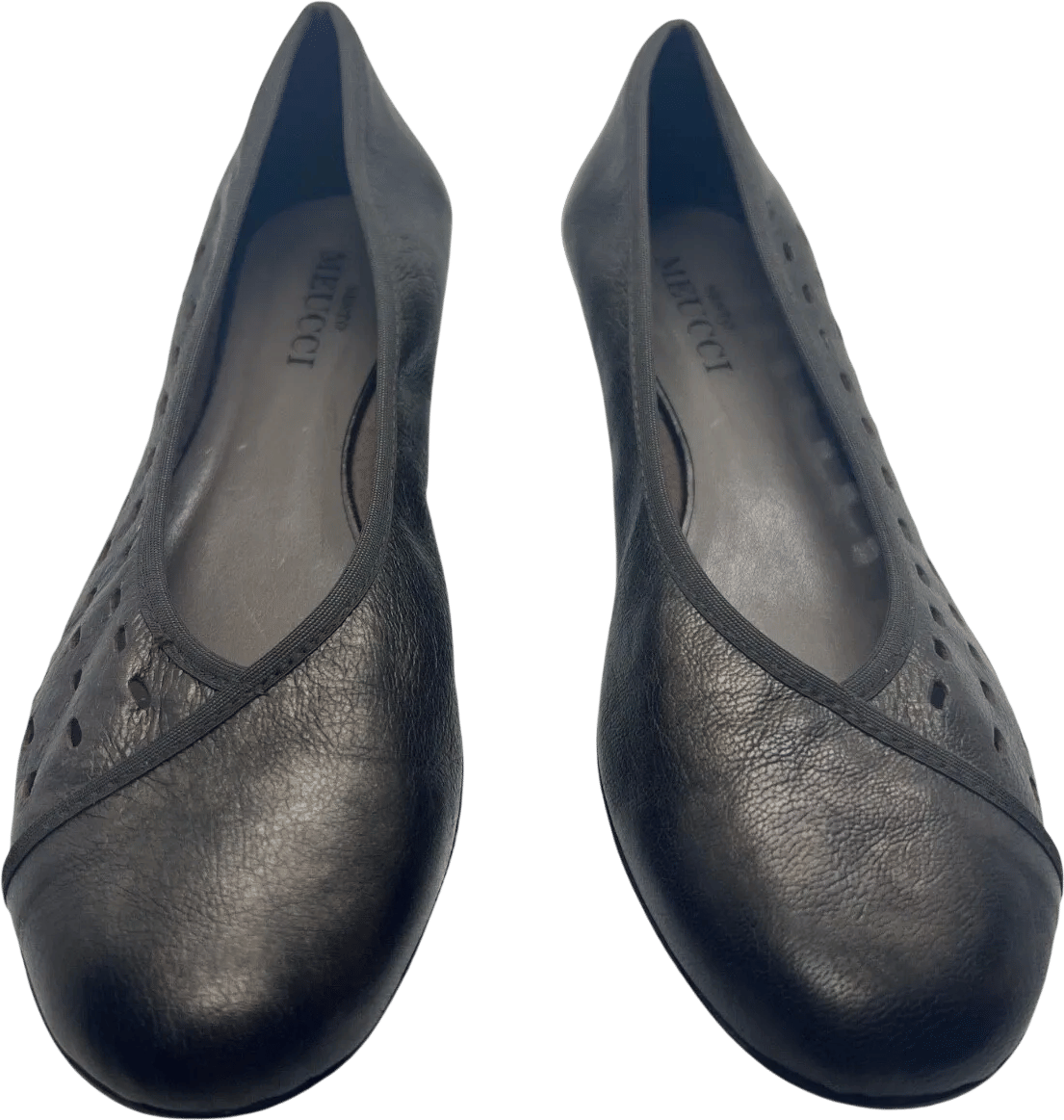 Bronze Metallic Leather Ballet Flat