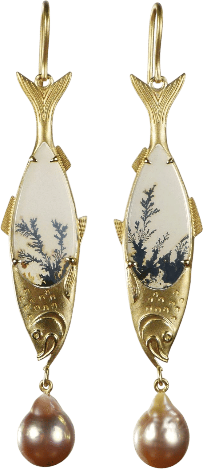 Herring Pearl Earrings