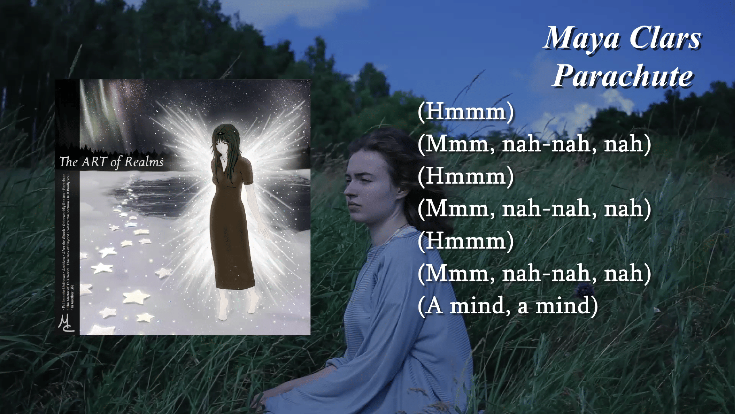 A comfortable to read "Lyrics" video