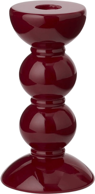 Medium Cherry Bobbin Candlestick - 14cm