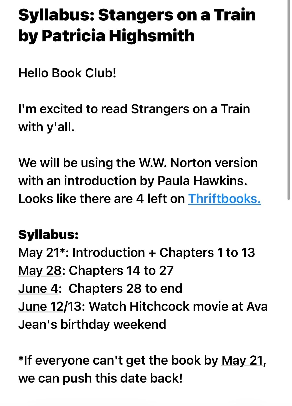 Syllabus life