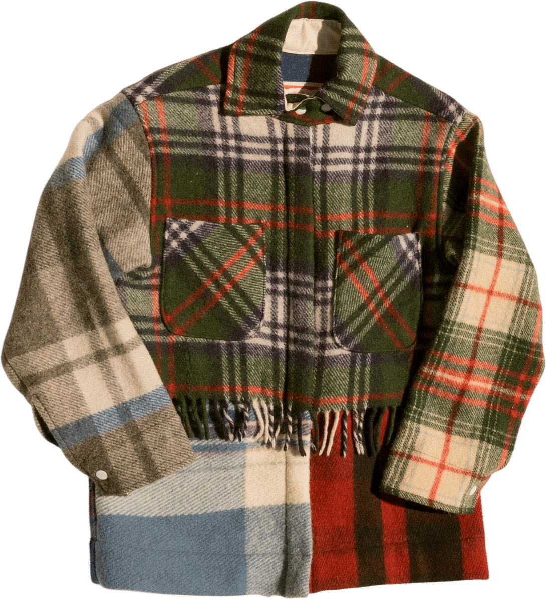 100% deadstock and vintage wool. Made in Los Angeles.