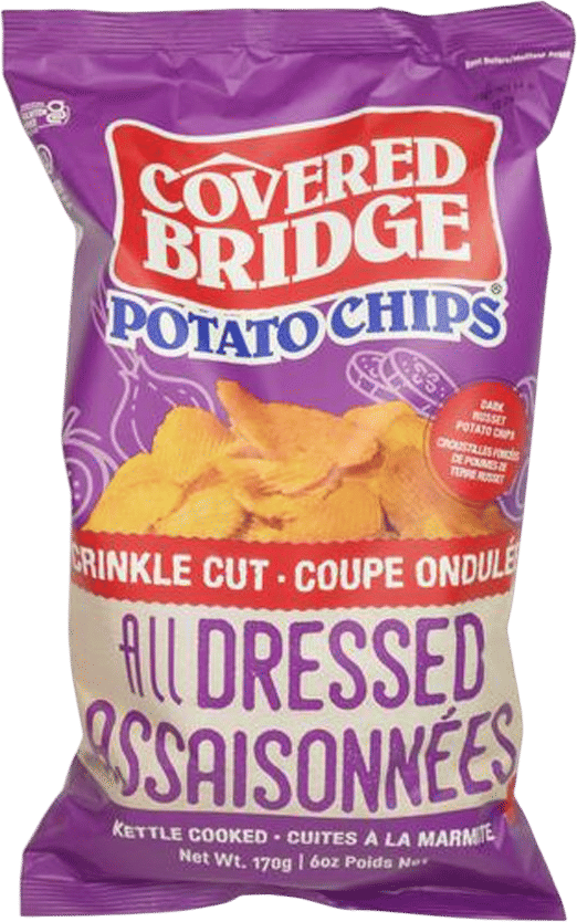 covered bridge all dressed potato chips