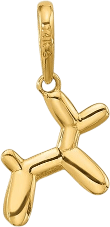 3-D Balloon Dog Charm
