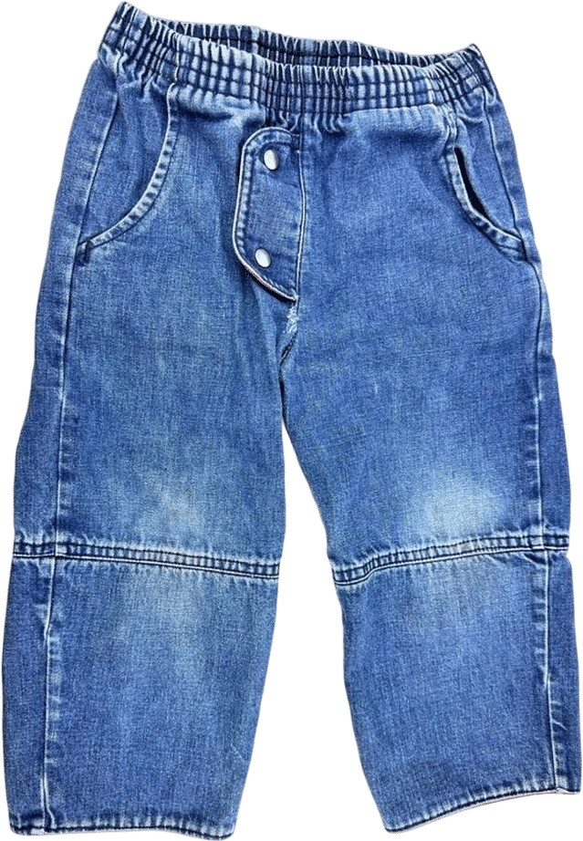 Vintage Little Levi’s Denim Jeans Size 18 -24 Months W/red Flannel Double Snap - Etsy