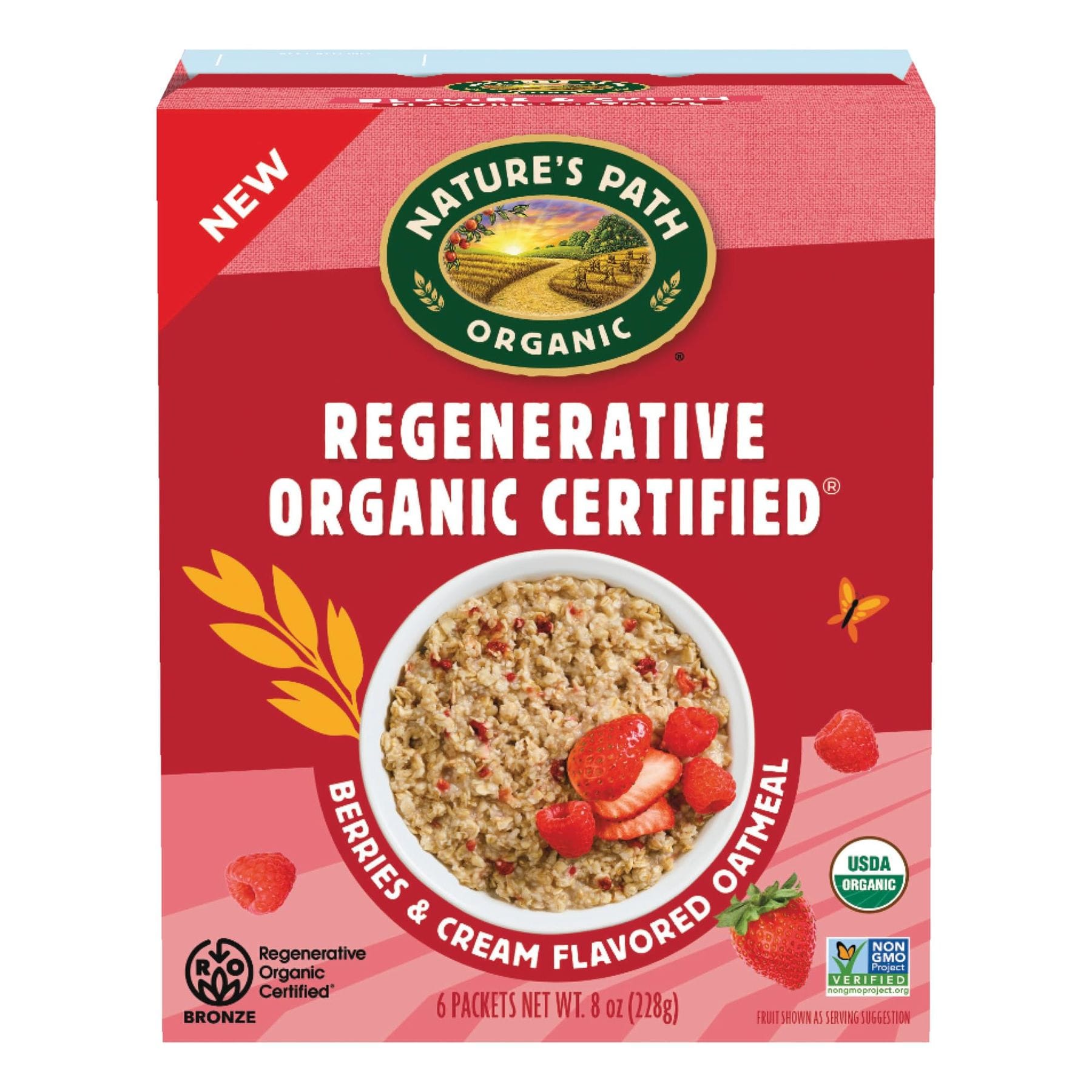 Organic Berries & Cream Instant Oatmeal