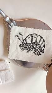 Using a tortilla press for smaller linocut prints