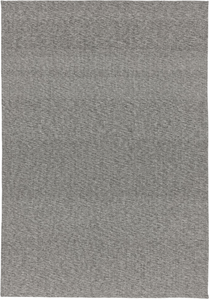 TIPHEDE rug, flatwoven, black/natural, 5'1"x7'3"  - IKEA