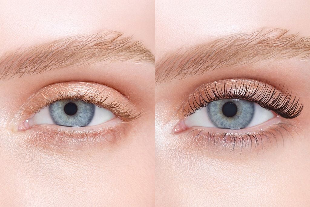 Lash lift and tint