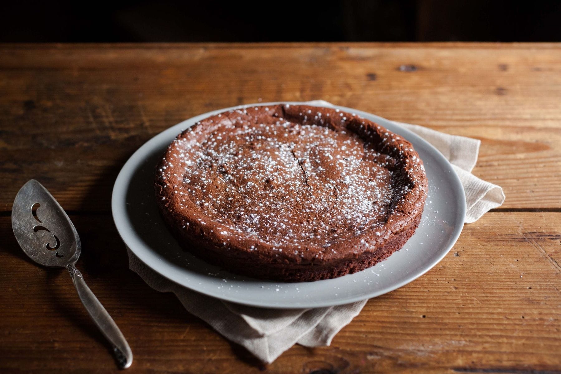 Almost Flourless Chocolate Cake