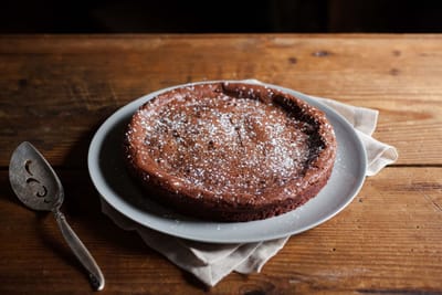 Almost Flourless Chocolate Cake