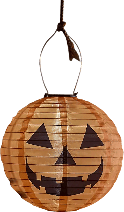 Jack-o'-Lantern Solar LED Globe Lantern